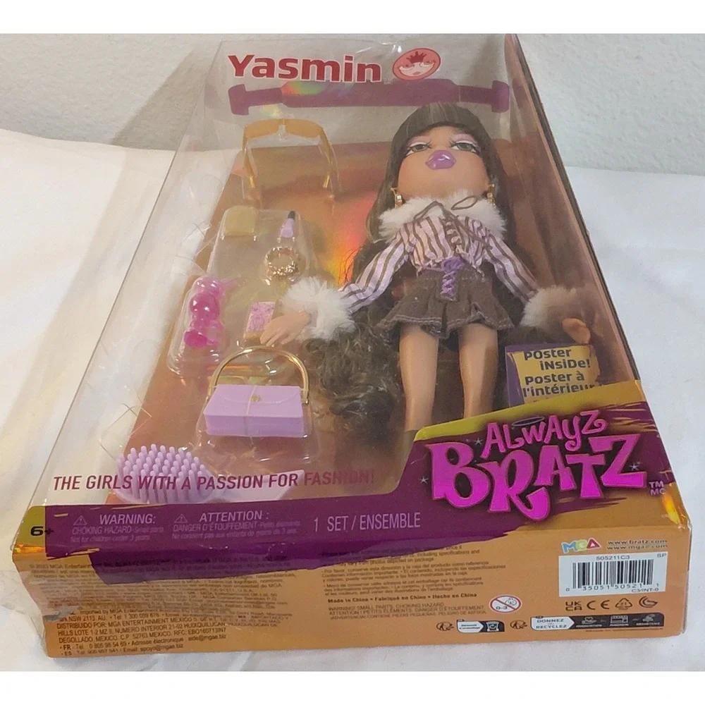 Alwayz Bratz Yasmin Fashion Doll 10 Accessories Poster MGA New in Box